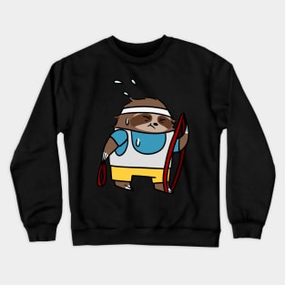 Sloth with resistance Bands Crewneck Sweatshirt